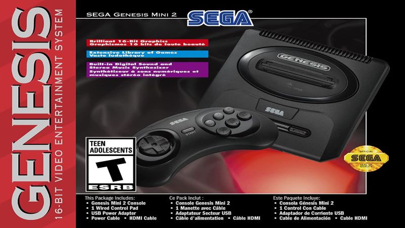 Sega anuncia Sega Genesis Mini 2 con más de 50 juegos clásicos incluidos